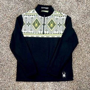 Spyder mens 3/4 zip long sleeve